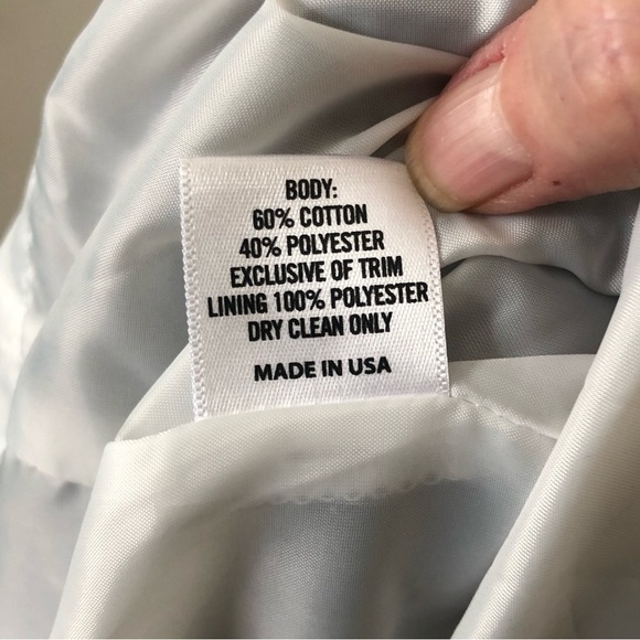 Lauren James James Bailey nvy cttn blnd md wght seersckr    slvlss shth drssSZ S - Picture 8 of 8